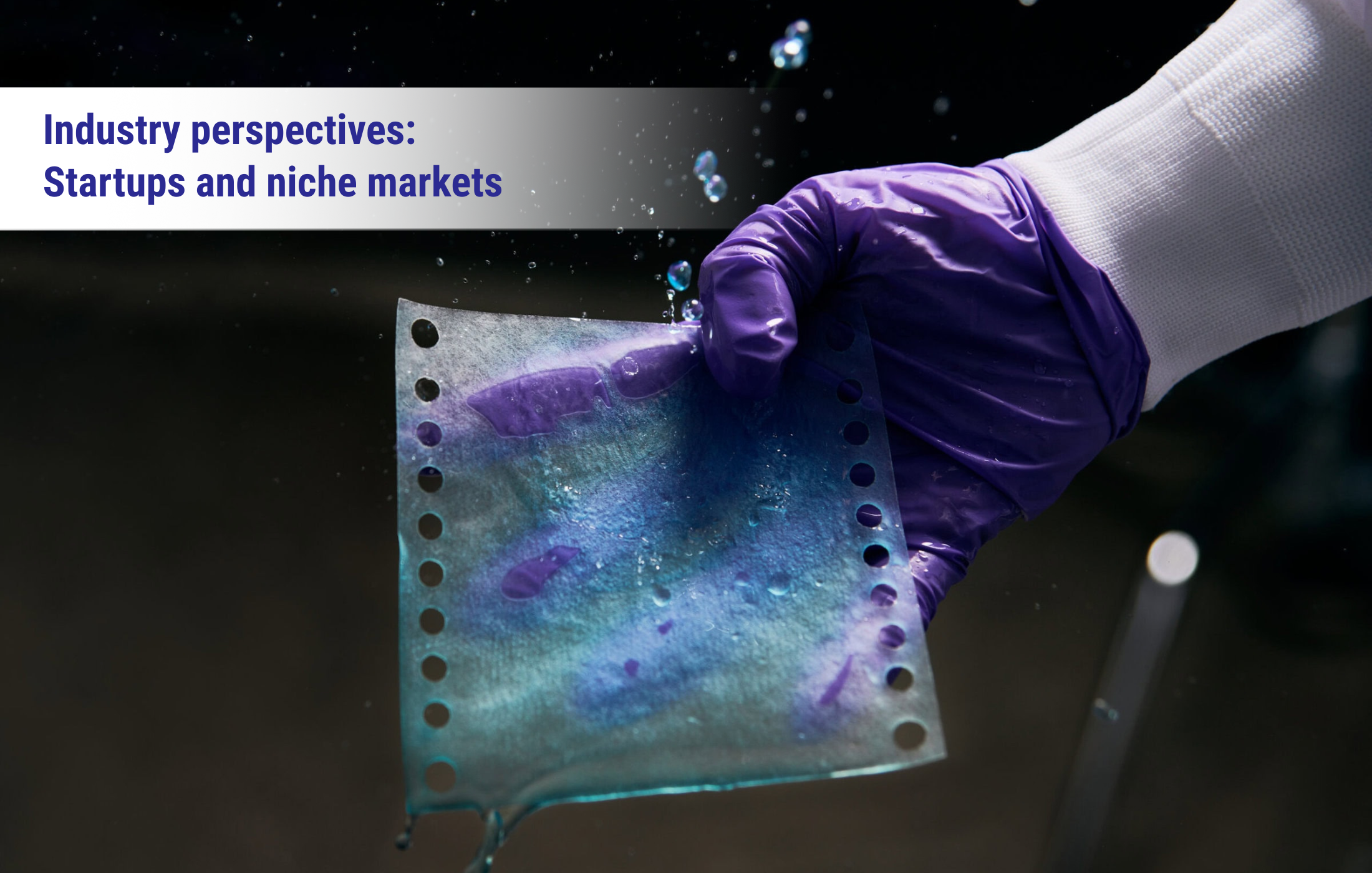 Membrion’s flexible ceramic desalination membranes, shown here, are resistant to harsh industrial wastewater. <em>Credit: Greg Newbloom, Membrion</em>