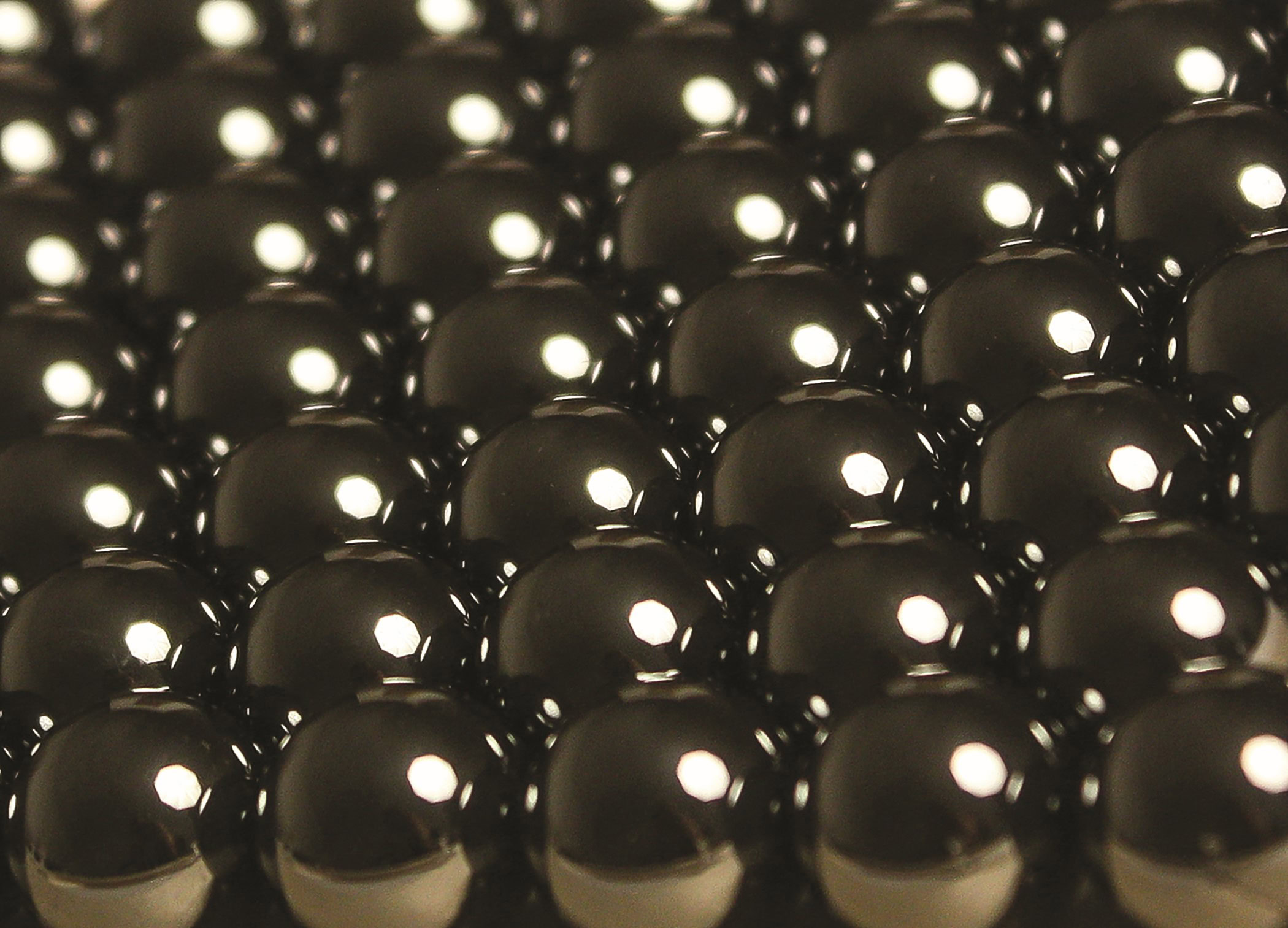 Chalcogenide glass ball lenses. <em>Credit: J. David Musgraves</em>