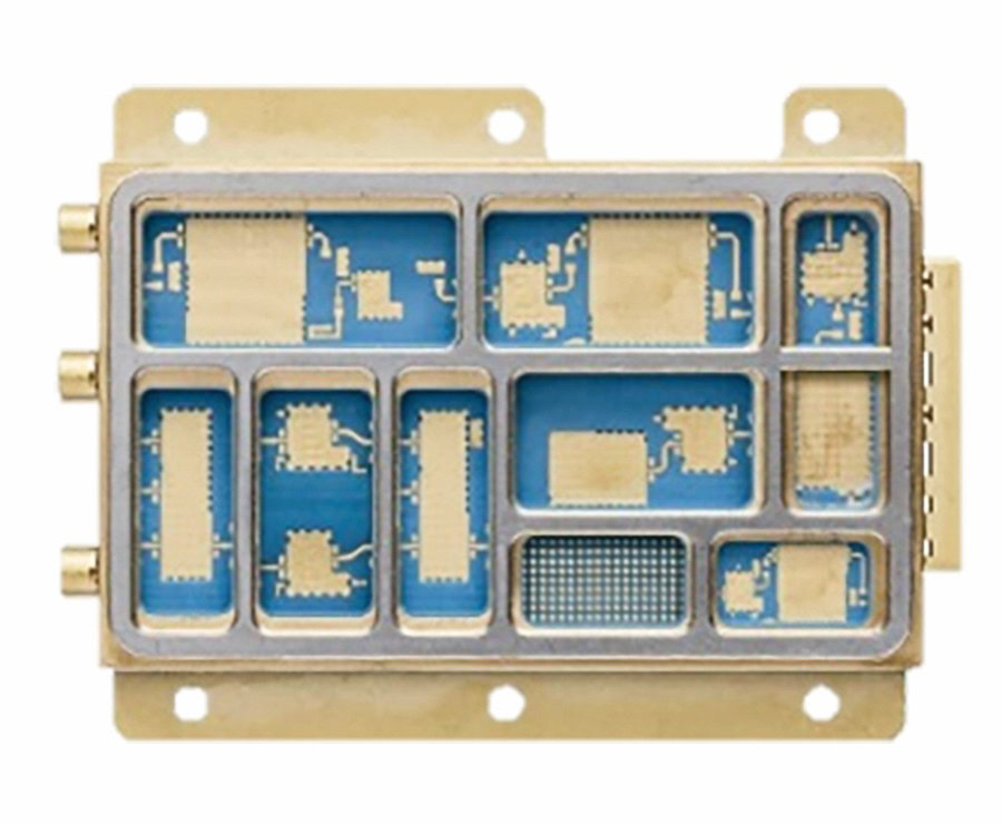 Silicon carbide wafer used in advanced ceramic electronics manufacturing.