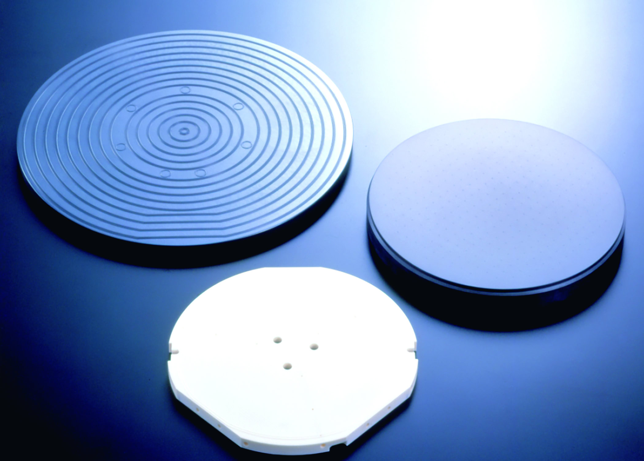 Silicon wafer probes for advanced ceramics research and material testing.