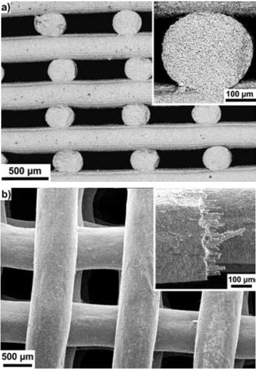 Nanoscale ceramic fiber structures viewed under electron microscopy for advanced ceramic research and development.