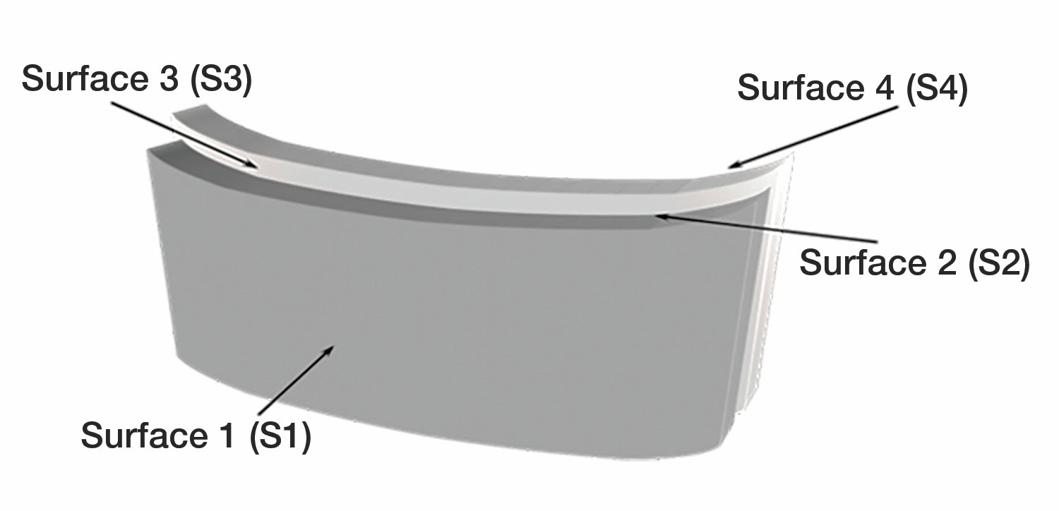 High-temperature ceramic material surface diagram for ceramic engineering research.