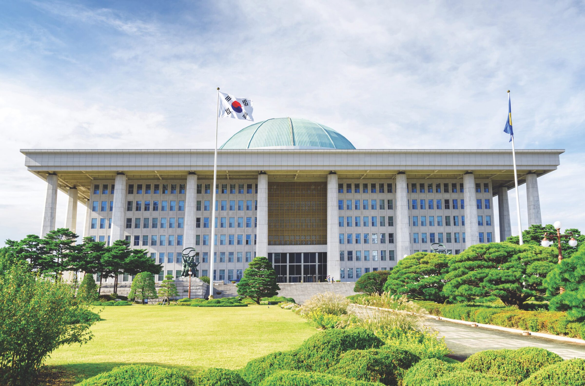 Scenic view of the National Assembly Building in Seoul