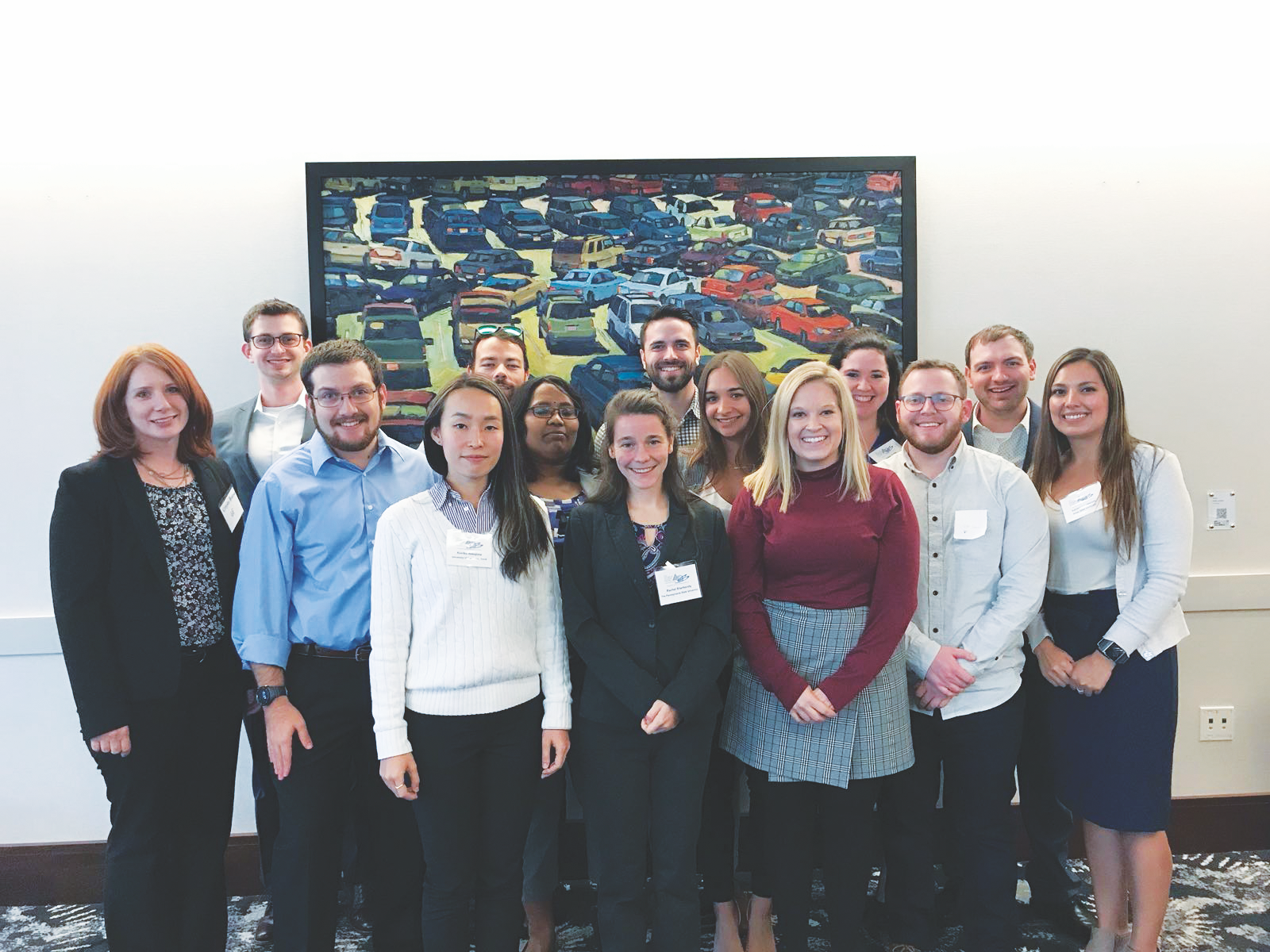 AcerS Bulletin conference attendees group photo at a ceramics industry event.