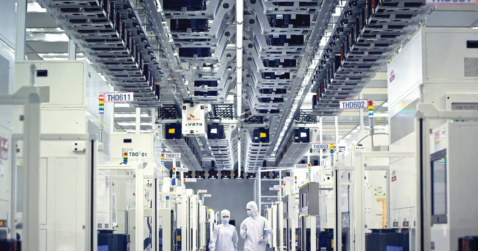 Advanced ceramic manufacturing equipment in a high-tech industrial cleanroom.