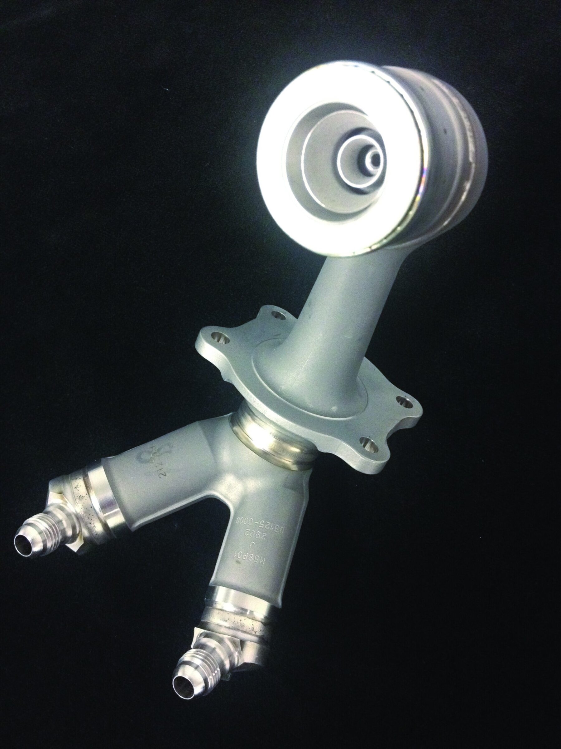 High-tech ceramic engine component for advanced aerospace and automotive applications.