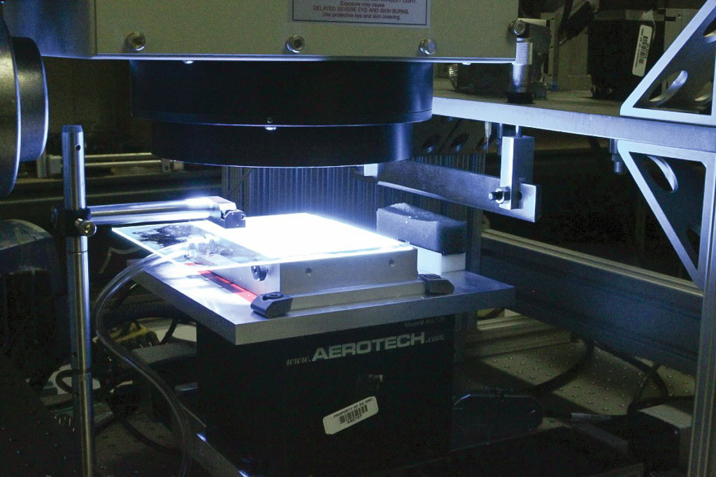 High-tech ceramic testing equipment for advanced material research in ceramics industry.