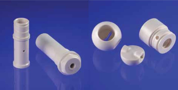 Ceramic electrical insulators and components for advanced electronic applications.