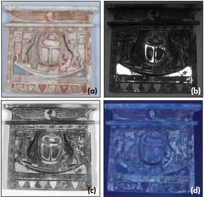 Intricate ancient ceramic artifact with detailed carvings and vibrant colors.