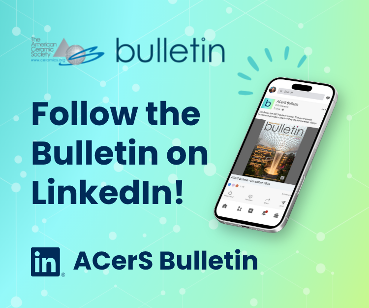 Follow the Bulletin on LinkedIn! Acers Bulletin logo and a smartphone displaying the Bulletin LinkedIn page.